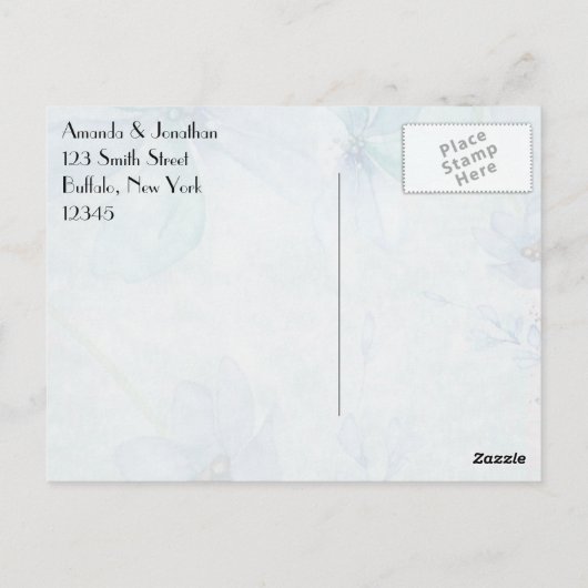 Carte Postale Paris Merci à thème (Dos)