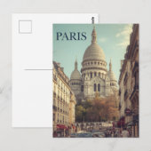 Carte Postale Paris Montmartre (Devant / Derrière)