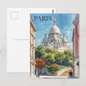 Carte Postale Paris Montmartre (Devant / Derrière)