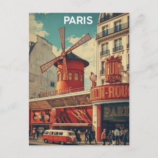Carte Postale Paris Moulin Rouge