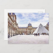 Carte postale Paris Musée du Louvre (Devant / Derrière)
