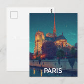 Carte Postale Paris Notre-Dame (Devant / Derrière)