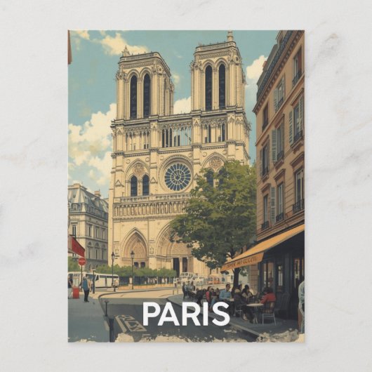 Carte Postale Paris Notre Dame (Devant)