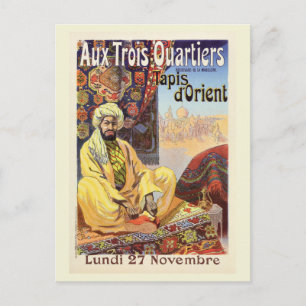Carte Postale Paris Oriental vintage Boutique de tapis publicita