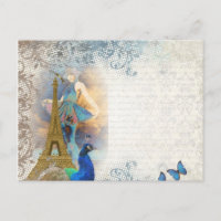 Paris paon collage