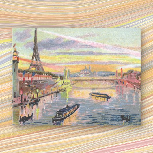 Carte postale Paris Pastel