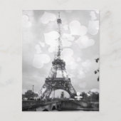 Carte Postale Paris Post Card, La Tour Eiffel en B/W (Devant)