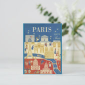 Carte Postale Paris - Poste (Debout devant)