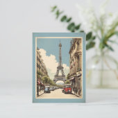 Carte Postale Paris poster vintage (Debout devant)