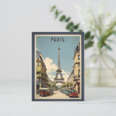 Carte Postale Paris poster vintage (Debout devant)