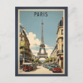 Carte Postale Paris poster vintage (Devant)
