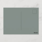 Carte postale Paris Rain Glossy pour message spéci (Dos)