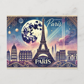 Carte Postale Paris romantique