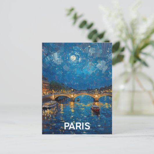 Carte Postale Paris Seine (Debout devant)