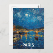 Carte Postale Paris Seine (Devant / Derrière)