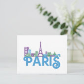 Carte Postale Paris Skyline (Debout devant)