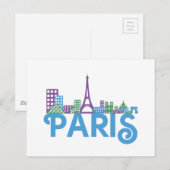 Carte Postale Paris Skyline (Devant / Derrière)