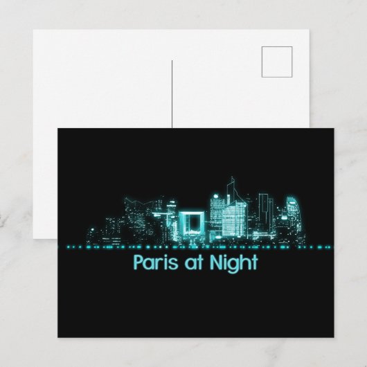 Carte Postale Paris Skyline (Devant / Derrière)