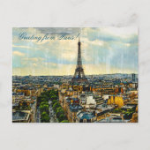 Carte Postale Paris skyline with the Eiffel (Devant)