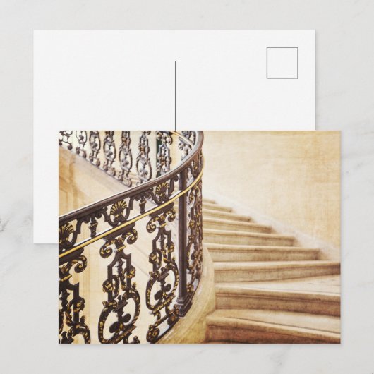 Carte postale Paris Staircase (Devant / Derrière)