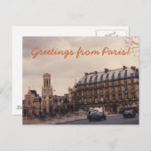 Carte postale Paris Street (Devant / Derrière)