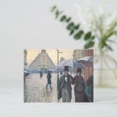 Carte Postale Paris Street ; Jour de la pluie (Debout devant)