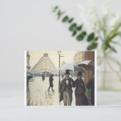 Carte Postale Paris Street, Rainy Day par Caillebotte (Debout devant)