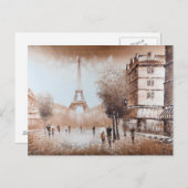Carte postale Paris Streets (Devant / Derrière)