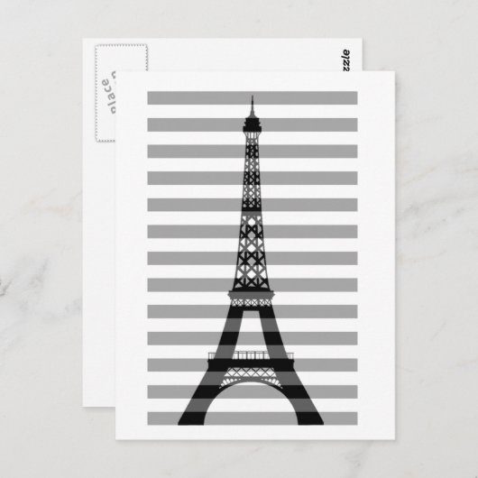 Carte Postale Paris Stripes (Devant / Derrière)