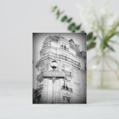 Carte postale Paris Style vintage, panneau métro (Debout devant)