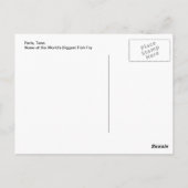 Carte Postale Paris, TN - La plus grande alevine de poisson du m (Dos)