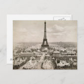 Carte Postale Paris : Tour Eiffel, 1900 (Devant / Derrière)