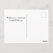 Carte Postale Paris, Tour Eiffel et Ballons d'Halloween gothique (Dos)