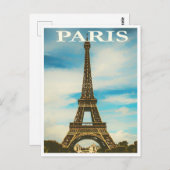 Carte Postale Paris Tour Eiffel France (Devant / Derrière)