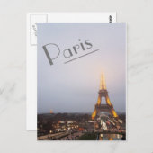 Carte Postale Paris Twilight (Devant / Derrière)
