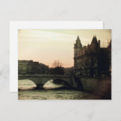 Carte Postale Paris, ville de l'amour... (Devant / Derrière)