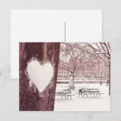 Carte Postale Paris, ville de l'amour (Jardins Notre-Dame) (Devant / Derrière)