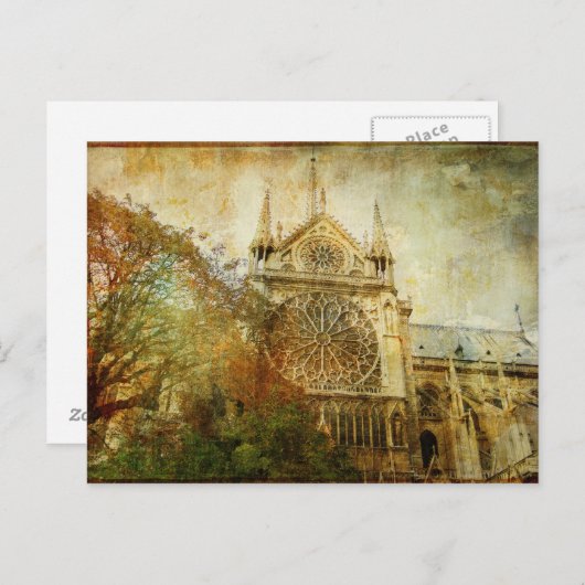 Carte Postale Paris vintage (Devant / Derrière)