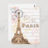Carte Postale Paris Vintage (Devant / Derrière)