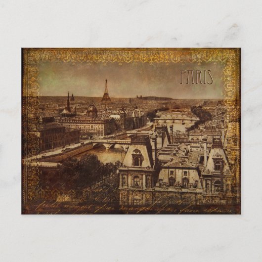 Carte postale Paris vintage (Devant)