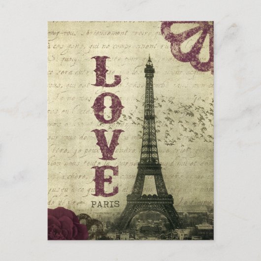 Carte Postale Paris vintage (Devant)