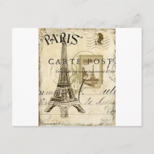 Carte Postale Paris Vintage (Devant)