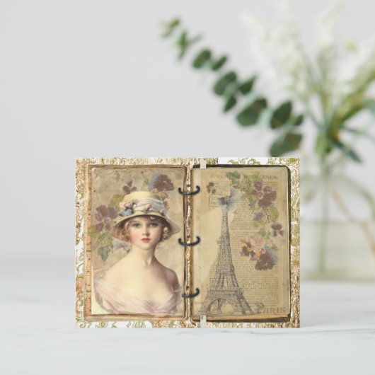 Carte Postale Paris vintage (Debout devant)