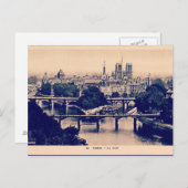 Carte Postale Paris Vintage (Devant / Derrière)