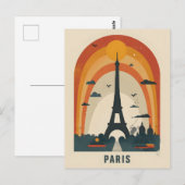 Carte postale Paris Vintage Art (Devant / Derrière)