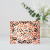 Carte Postale Paris vintage Connexion Damask (Debout devant)