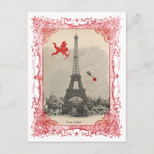 Carte postale Paris Vintage Cupid (Devant)