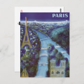 Carte Postale Paris vintage, France - (Devant / Derrière)