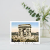 Carte Postale Paris vintage France, Arc de Triomphe (Debout devant)