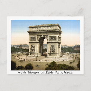 Carte Postale Paris vintage France, Arc de Triomphe